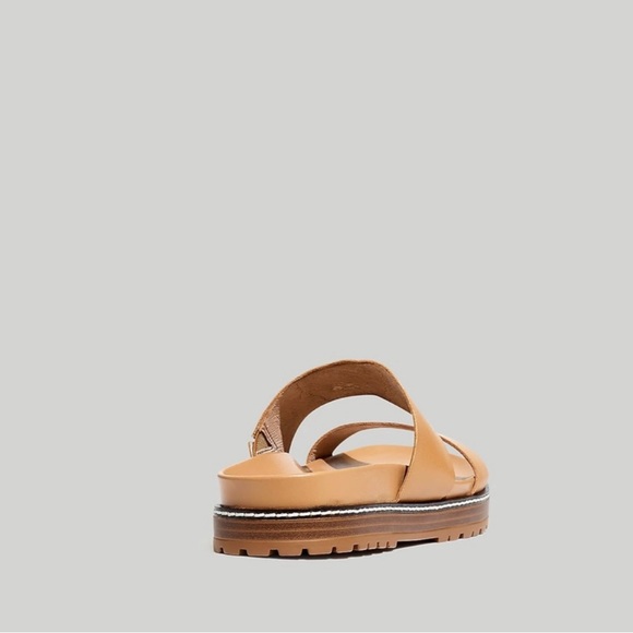 NWOT Madewell The Charley Double-Strap Slide Sandal Desert Camel 6.5 - Picture 7 of 10